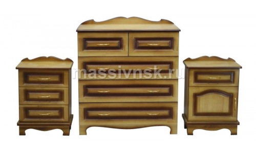 Комод, 2 тумбочки с гребнем